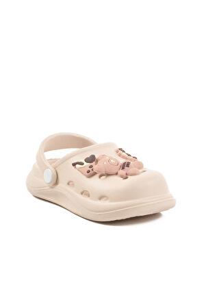 Aspor Ekru Kız Çocuk Sabo Terlik