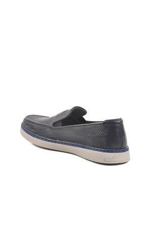 Aspor Lacivert Hakiki Deri Erkek Casual Ayakkabı