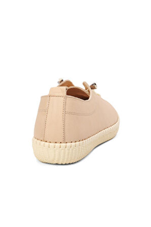 Voyager Bej Hakiki Deri Kadın Casual Ayakkabı