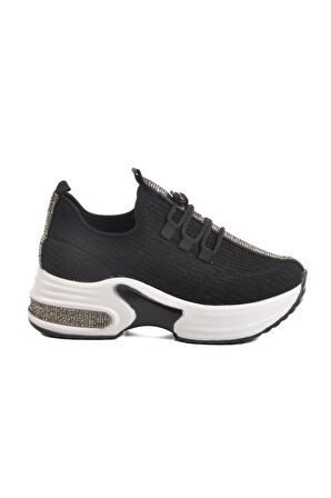 Aspor Siyah Beyaz Kadın Sneaker