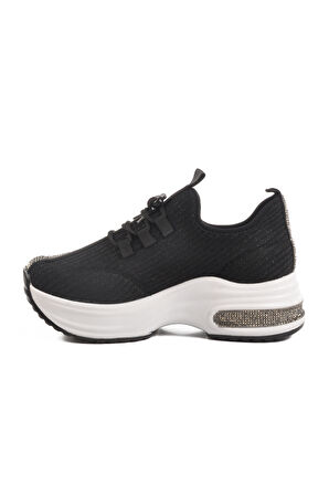Aspor Siyah Beyaz Kadın Sneaker