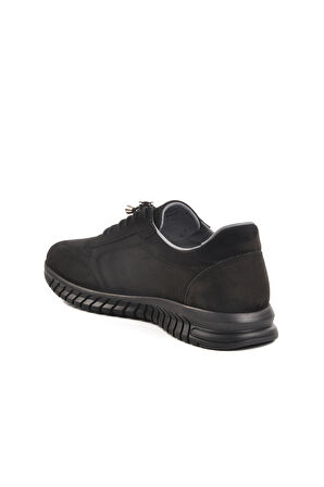 Pierre Cardin Siyah Nubuk Hakiki Deri Erkek Casual Ayakkabı