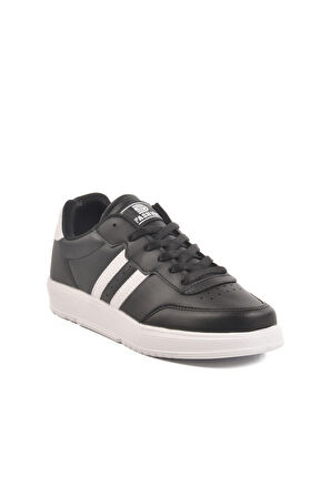 Aspor Siyah Beyaz Bağcıklı Unisex Spor Ayakkabı