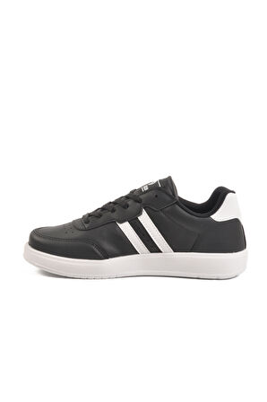 Aspor Siyah Beyaz Bağcıklı Unisex Spor Ayakkabı