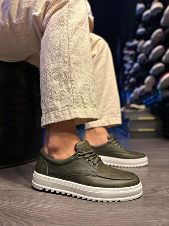 Pabucmarketi Erkek Günlük Ayakkabı Haki