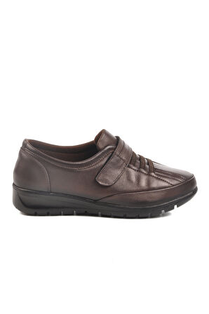 Voyager Kahve Hakiki Deri Kadın Casual Ayakkabı