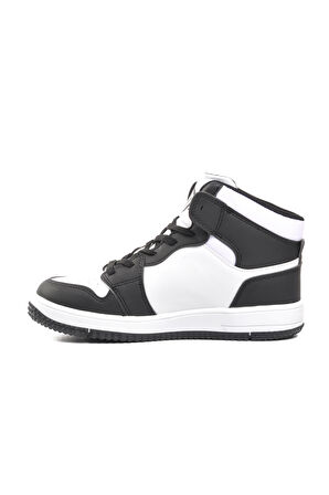 Aspor Siyah Beyaz Erkek Çocuk Hi Sneaker