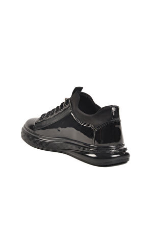 Pierre Cardin Siyah Rugan Hakiki Deri Erkek Sneaker