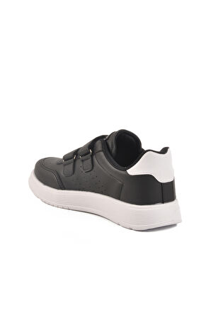 Walkway Siyah Beyaz Cırtlı Unisex Spor Ayakkabı