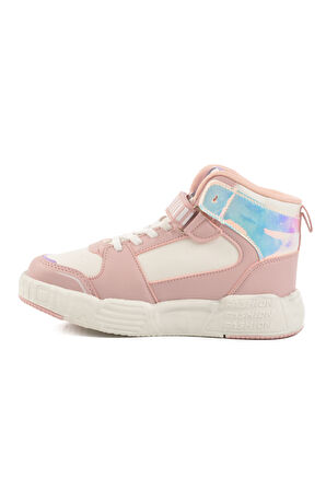 Cool Pudra Cırtlı Kız Çocuk Hi Sneaker