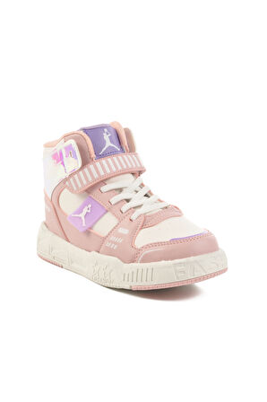 Cool Pudra Cırtlı Kız Çocuk Hi Sneaker