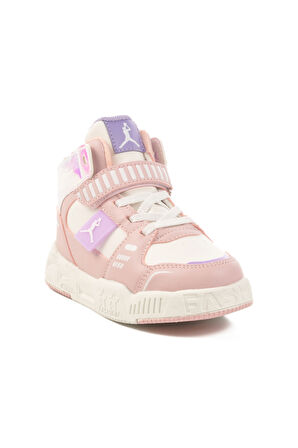 Cool Pudra Cırtlı Kız Çocuk Hi Sneaker