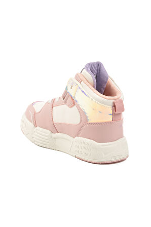 Cool Pudra Cırtlı Kız Çocuk Hi Sneaker