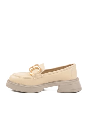 Pierre Cardin Krem Kadın Loafer Ayakkabı