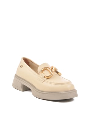 Pierre Cardin Krem Kadın Loafer Ayakkabı