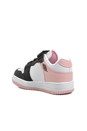 Cool Siyah Pudra Cırtlı Kız Çocuk Sneaker