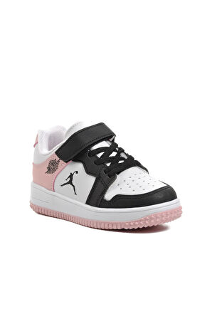 Cool Siyah Pudra Cırtlı Kız Çocuk Sneaker