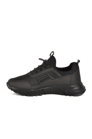 Walkway Siyah Kilit Bağcıklı Unisex Spor Ayakkabı