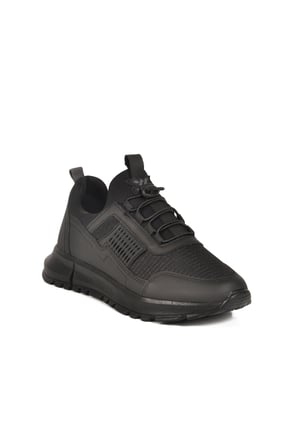 Walkway Siyah Kilit Bağcıklı Unisex Spor Ayakkabı