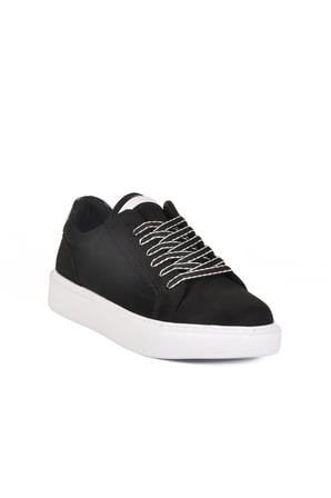 Aspor Siyah Süet Bağcıklı Erkek Sneaker