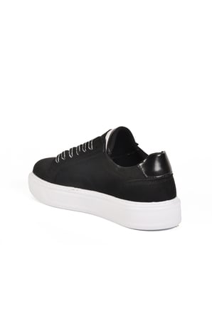 Aspor Siyah Süet Bağcıklı Erkek Sneaker
