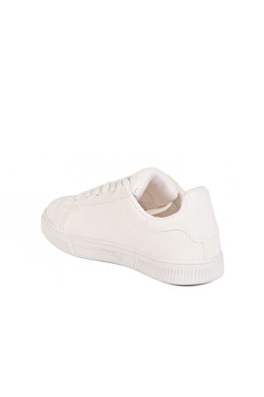 Aspor Beyaz Bağcıklı Kadın Spor Ayakkabı