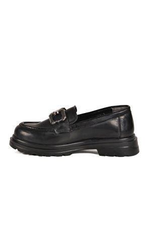 Aspor Siyah Rugan Kadın Günlük Ayakkabı