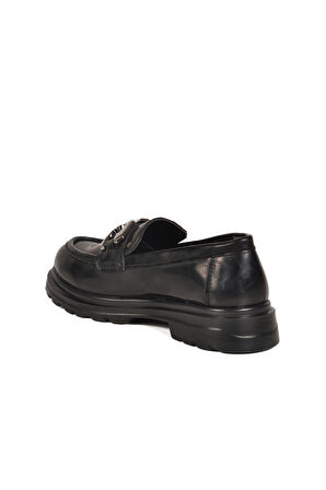 Aspor Siyah Rugan Kadın Günlük Ayakkabı