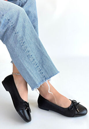 Pabucmarketi Siyah Kadın Babet