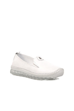Voyager Beyaz Kadın Düz Rahat Günlük Ayakkabı