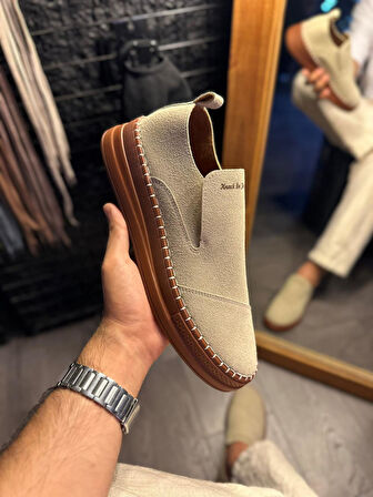 Pabucmarketi Erkek Günlük Ayakkabı Vizon Süet