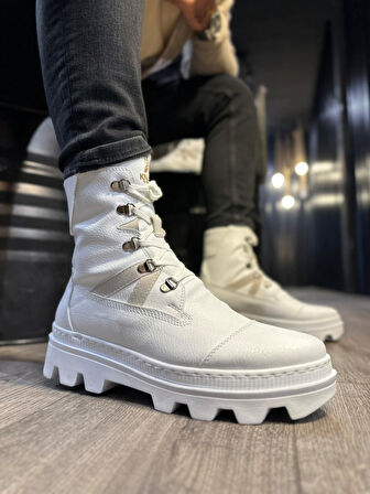 Pabucmarketi Erkek Spor Bot Beyaz