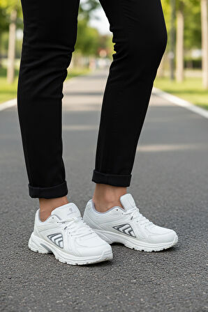 Hammer Jack Beyaz Hafızalı Taban Unisex Spor Ayakkabı