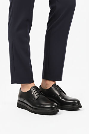 Pierre Cardin Siyah Hakiki Deri Eva Taban Erkek Klasik Ayakkabı