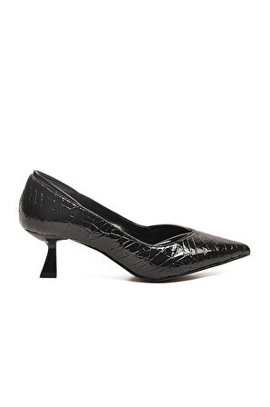 Aspor Siyah Kadın Topuklu Ayakkabı