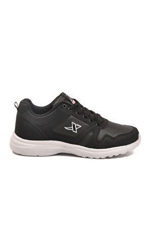 Aspor Siyah Beyaz Unisex Spor Ayakkabı