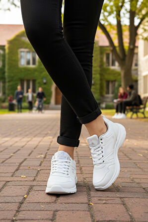 Aspor Beyaz Unisex Spor Ayakkabı