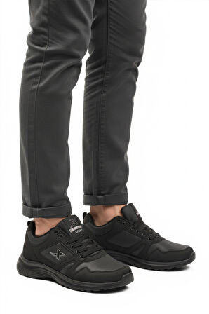 Aspor Siyah Bağcıklı Erkek Spor Ayakkabı