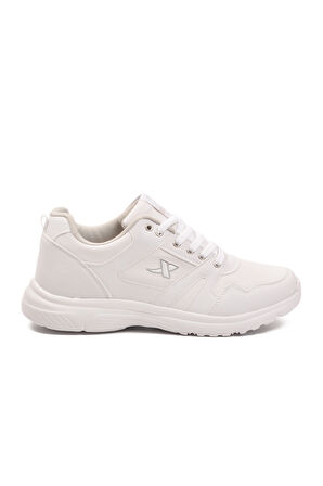 Aspor Beyaz Bağcıklı Erkek Spor Ayakkabı