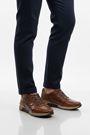 Fosco Taba Hakiki Deri Erkek Casual Ayakkabı