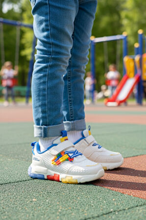 Cool Saks Cırtlı Işıklı Erkek Çocuk Spor Ayakkabı