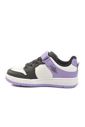 Aspor Mor Cırtlı Kız Çocuk Sneaker