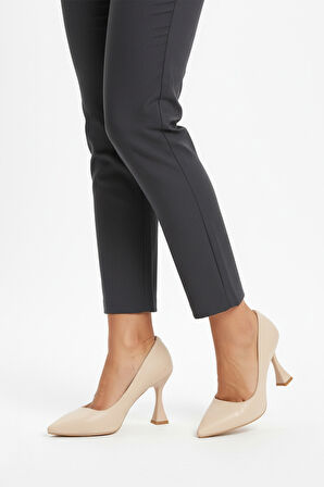 Aspor Bej Kadın Topuklu Ayakkabı