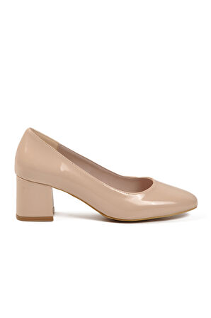 Aspor Bej Rugan Kadın Topuklu Ayakkabı