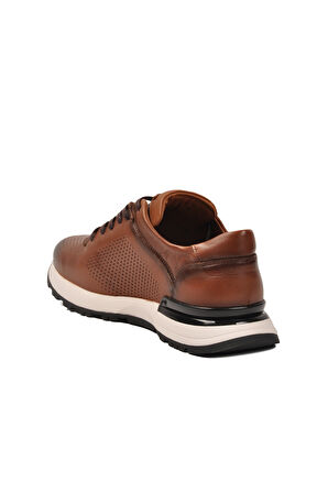 Voyager Taba Bağcıklı Hakiki Deri Erkek Sneaker