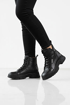 Guja Siyah İçi Polarlı Kadın Sneaker Bot