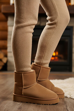 Aspor Vizon Süet Süet Kadın Düz Bot