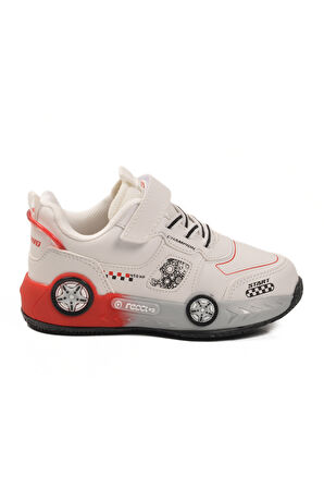 Cool Beyaz Cırtlı Erkek Çocuk Spor Ayakkabı