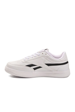 Walkway Beyaz Siyah Bağcıklı Erkek Spor Ayakkabı