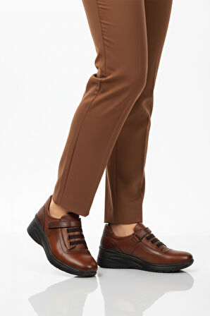 Aspor Taba Hakiki Deri Kadın Casual Ayakkabı